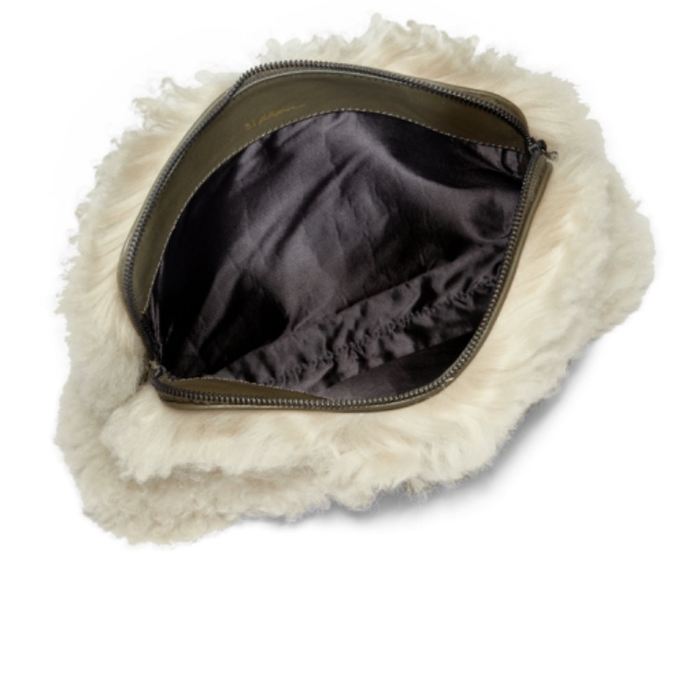 Philip lim 3.1 shearling clutch cosmetic case new - Picture 2 of 8